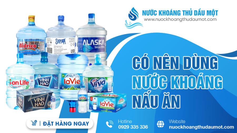Có nên dùng nước khoáng nấu ăn