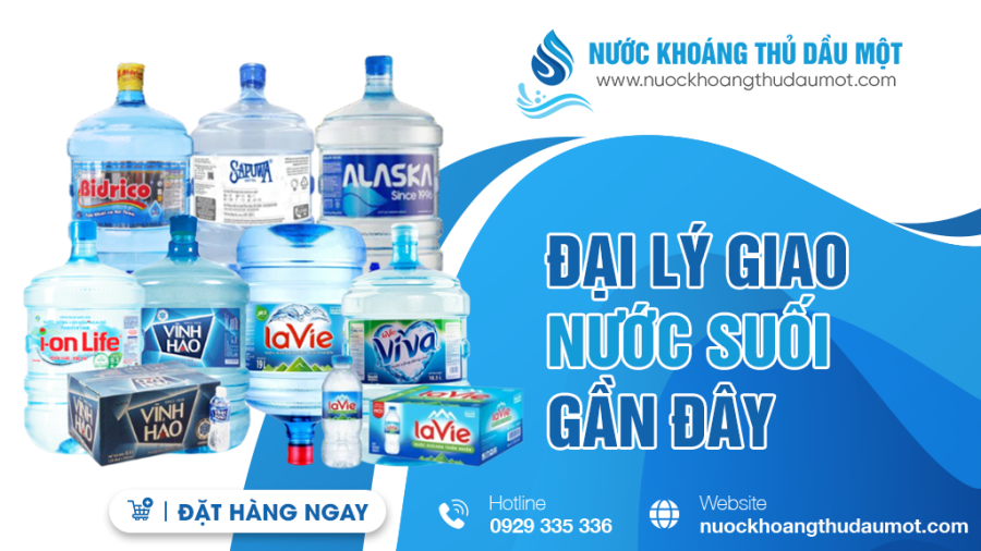 Đại lý giao nước suối gần đây