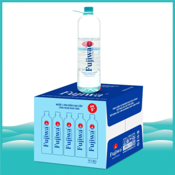 Nước Uống I-ON Kiềm Cao Cấp Fujiwa - Thùng 12 Chai 1,25L