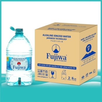 Nước Uống I-ON Kiềm Cao Cấp Fujiwa - Thùng 2 Bình 6L