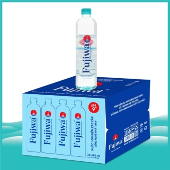 Nước Uống I-ON Kiềm Cao Cấp Fujiwa - Thùng 20 Chai 680ml